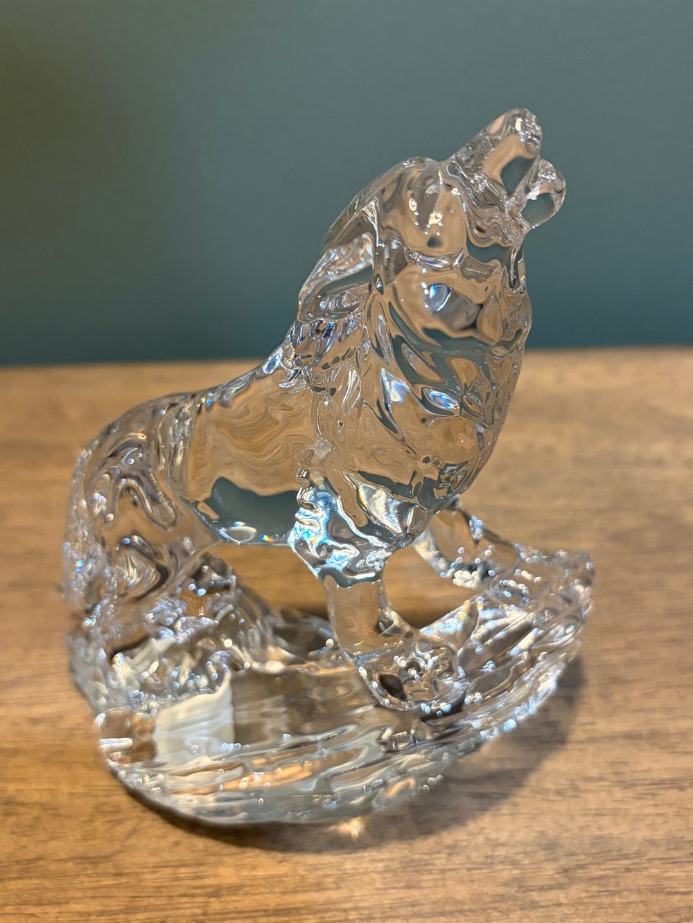 Princess House - 24% Lead Crystal - Howling Wolf